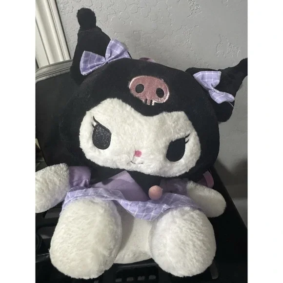 HELLO KITTY KUROMI ICHIBAN KUJI 13" PLUSH SANRIO MINI BACKPACK SHOULDER BAG A32 - Picture 3 of 7